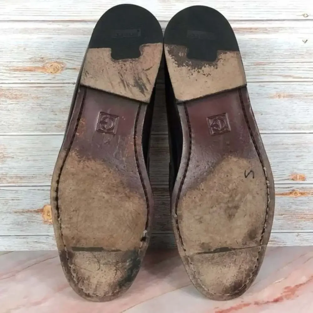 Cole Haan Pinch Tassel Loafers Mahogany Leather size 9